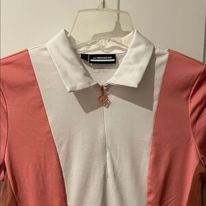 J Lindeberg Women's Polo Shirt in Pink, White, purple